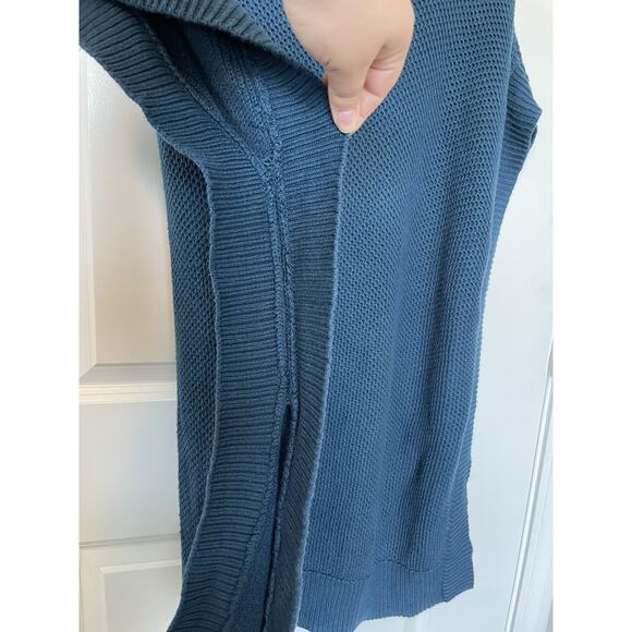 Matilda Jane M Poncho Sweater Forged Ahead Cowl Neck Oversized Boho Western Knit - Picture 3 of 11